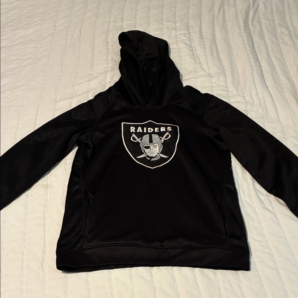 Raiders youth large Black Hoodie